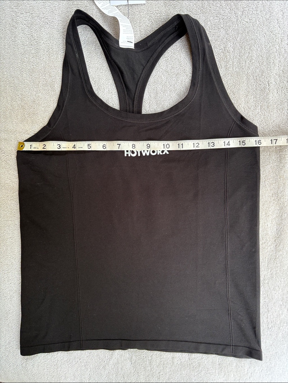 NWT HOTWORX Fabletics Black Logo Racerback Tank - Picture 4 of 6